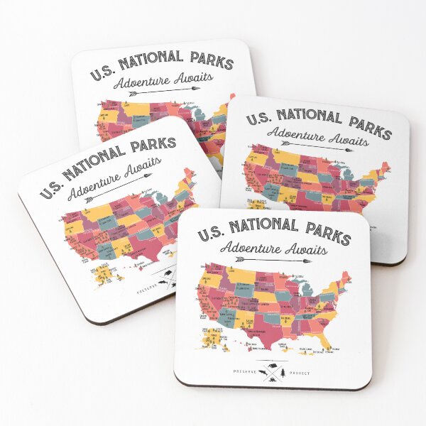 Item preview, National Park Map Vintage T Shirt - All 63 National Parks Gifts T-shirt Men Women Kids designed and sold by LiqueGifts.