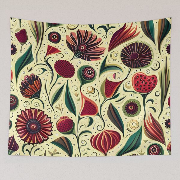 Item preview, Vintage Inspired Floral Pattern designed and sold by WitchyWare.