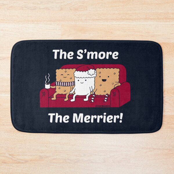 Artikelvorschau, Der S'more The Merrier - Weihnachts-Marshmallow-Cracker-Cartoon entworfen und verkauft von JessicaAmber.