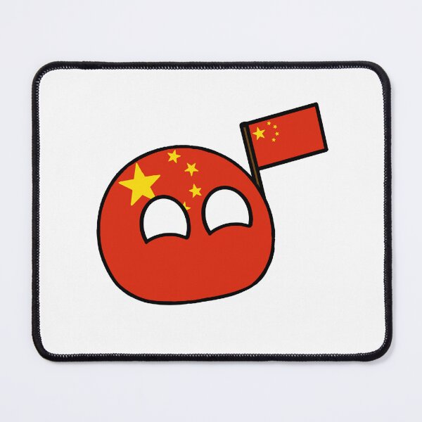 Item preview, countryballs with their flag chinaball designed and sold by Countryballs Shop.