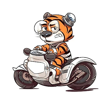 Artwork thumbnail, Cyborg Tiger Rider by RittiStudio