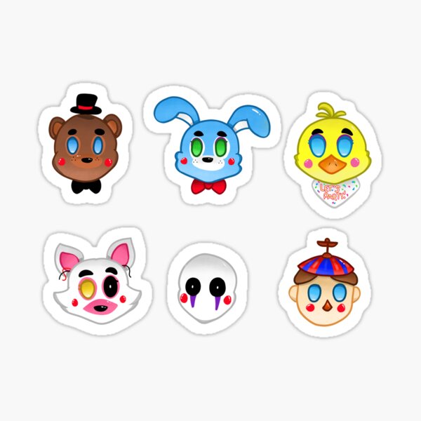 Five Night's at Freddy's 2 Toy Animatronic Stickers Sticker for Sale by  Disaster-Ace22