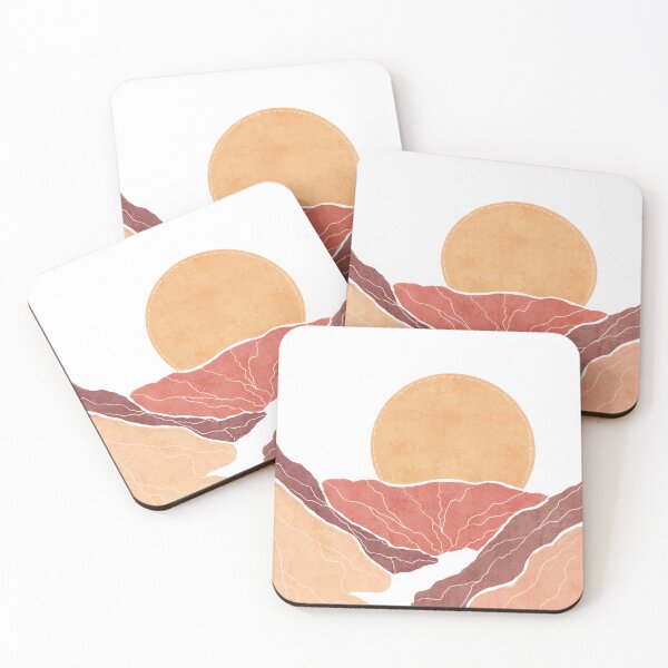 Item preview, Call Of The Mountains - Minimal Modern - Terracotta Brown -  Contemporary Abstract - Landscape designed and sold by Studio Grafiikka.