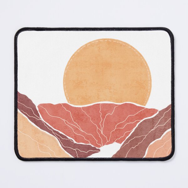 Item preview, Call Of The Mountains - Minimal Modern - Terracotta Brown - Contemporary Abstract - Landscape designed and sold by Studio Grafiikka.