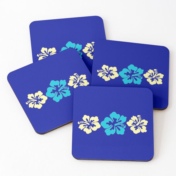Aperçu de l'œuvre Fleurs d'hibiscus en aqua et jaune créée et vendue par Heathermarie321.