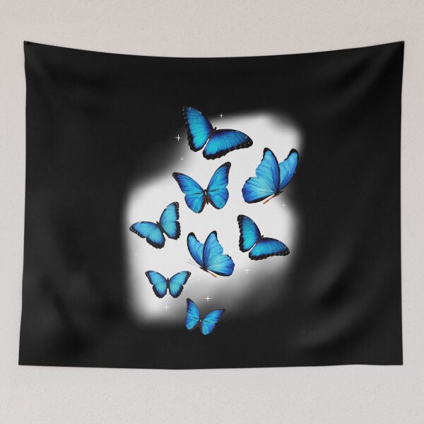 Item preview, Blue Butterfly On A White Font Cloud  designed and sold by alenaz.
