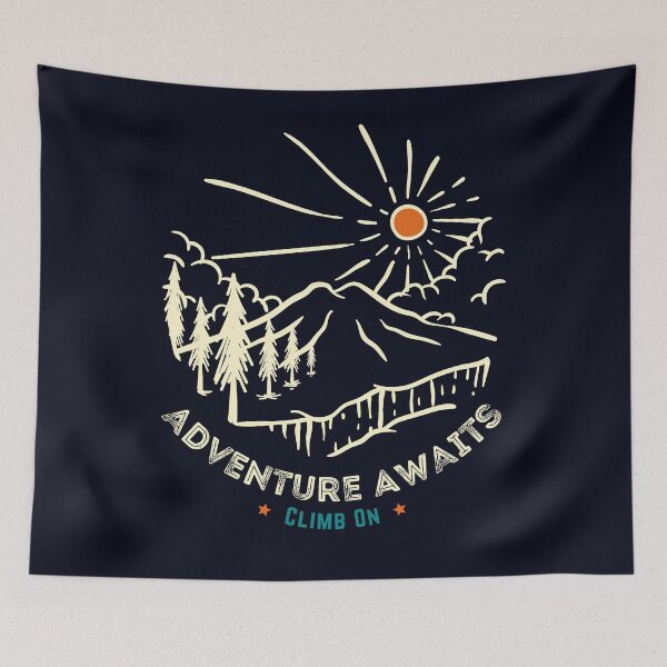 Item preview, Adventure Awaits, Climb On designed and sold by Harvey Bell.