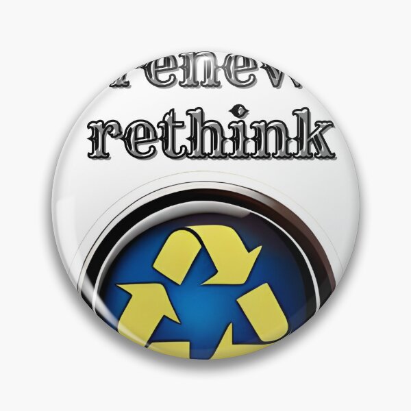 Item preview, recycle reuse renew rethink , sticker designed and sold by Modefissi.