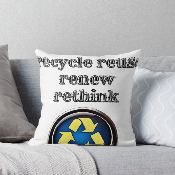 Item preview, recycle reuse renew rethink , sticker designed and sold by Modefissi.