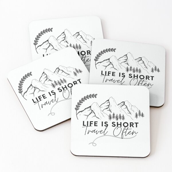 Item preview, Life Is Short, Travel Often designed and sold by Harvey Bell.