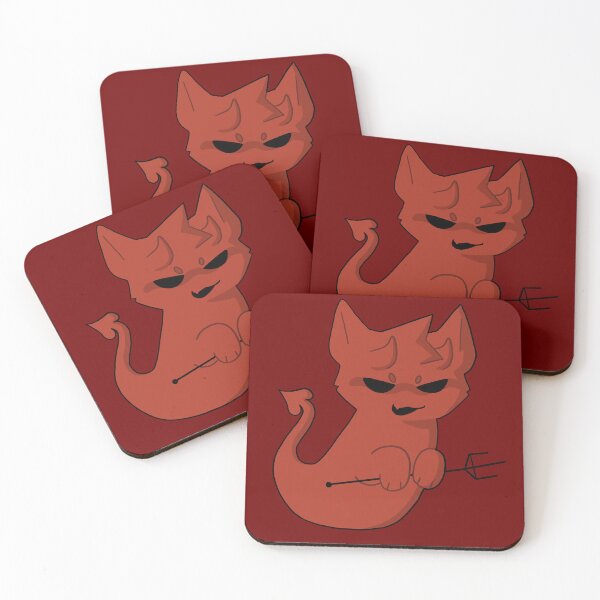 Item preview, demon cat designed and sold by marsbarseeoo.