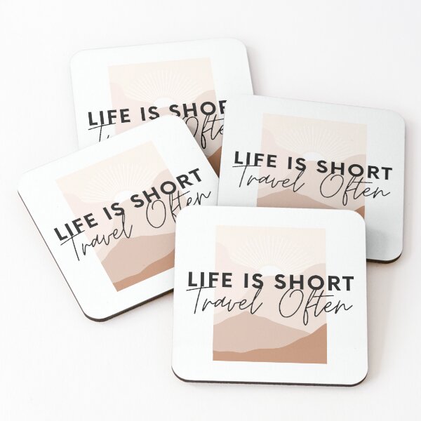 Item preview, Life Is Short, Travel Often designed and sold by Harvey Bell.