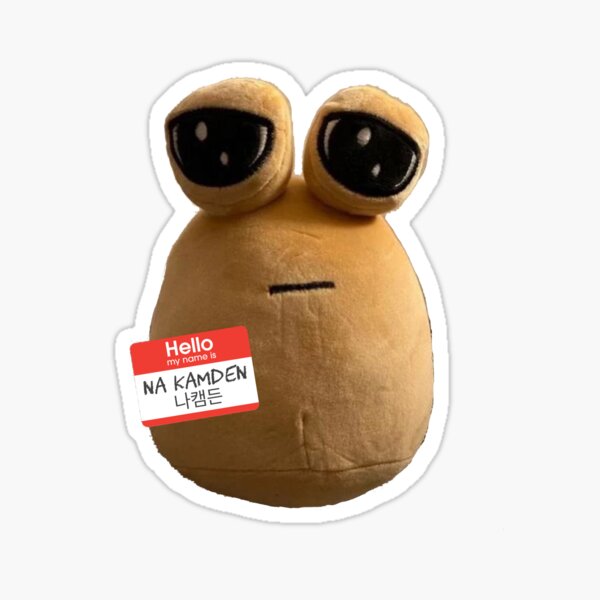 Sad cute little cursed Pou Sticker for Sale by ZakuroLou