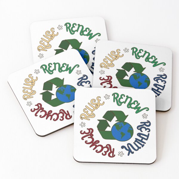 Item preview, Recycle Reuse Renew Rethink Earth designed and sold by ChiweenieHobbit.