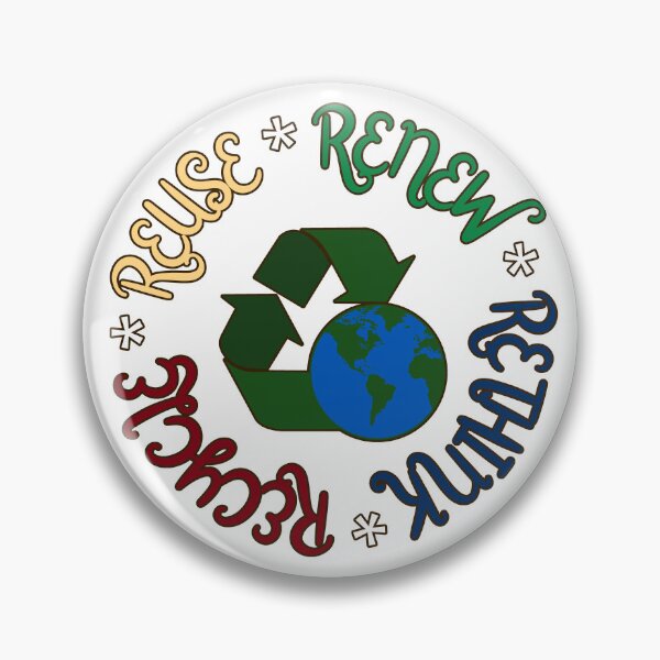 Item preview, Recycle Reuse Renew Rethink Earth designed and sold by ChiweenieHobbit.