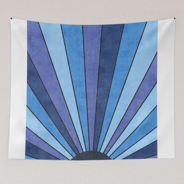 Item preview, Blue Sun - Minimal, Modern - Mid Century Modern Art - Contemporary Abstract designed and sold by Studio Grafiikka.