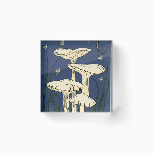 Item preview, dark forest mushrooms designed and sold by hazel-bt.