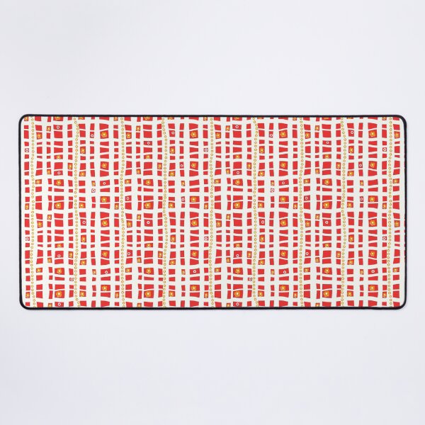 Item preview, Funky Red ,Orange and White Geometric Stripes designed and sold by LaBellCreative.