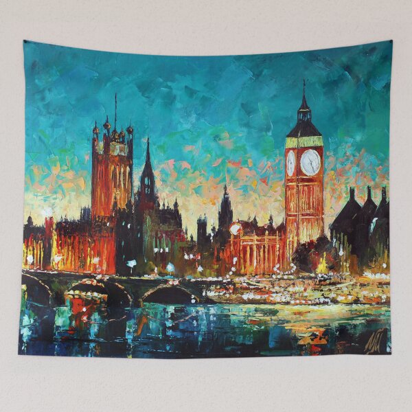 Item preview, London skyline with Big Ben designed and sold by NatashaMylius.