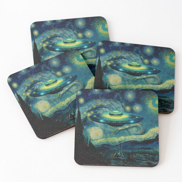 Item preview, Starry Night (with a UFO) by Vincent van Gogh designed and sold by DigiPunk.
