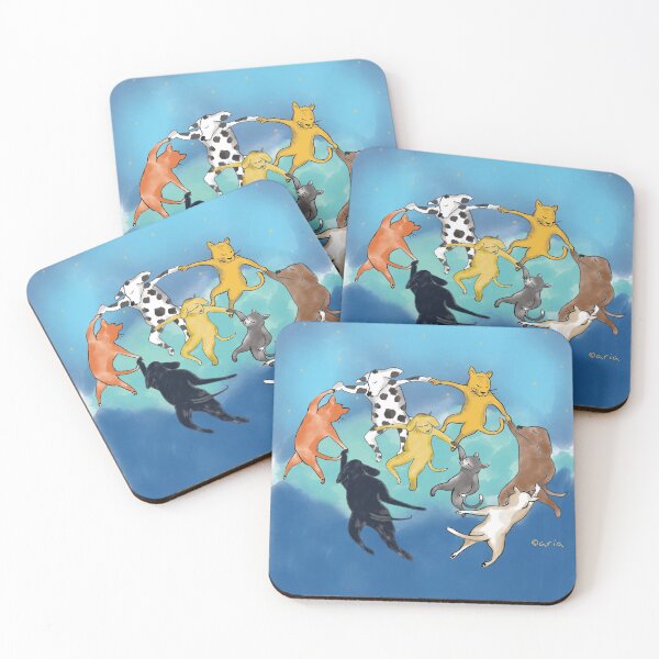 Item preview, DANCING CATS & DOGS designed and sold by AriaPinkBubble.