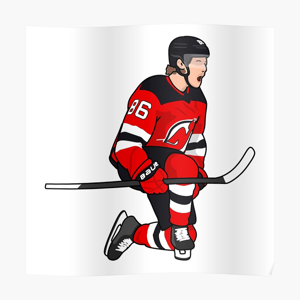 Jack Hughes 86 Sticker for Sale by puckculture