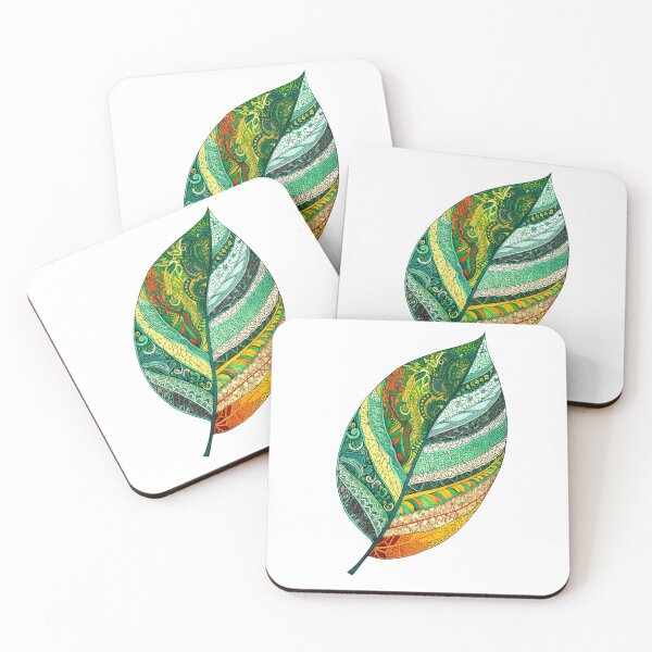 Item preview, Leaf with ethnic pattern designed and sold by Natalia-Van-R.