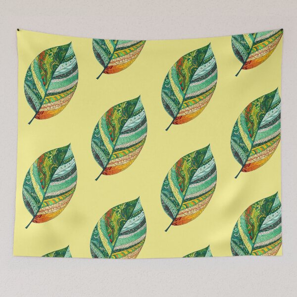 Item preview, Leaf with ethnic pattern designed and sold by Natalia-Van-R.
