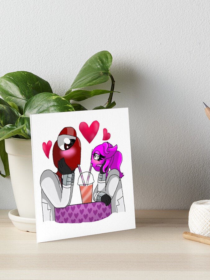 Red X Magenta Mistletoe (Rainbow Friends) | Art Board Print