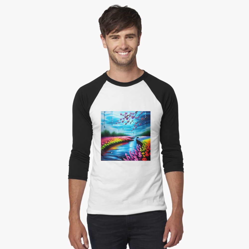 Item preview, Baseball ¾ Sleeve T-Shirt designed and sold by Aiartshops.