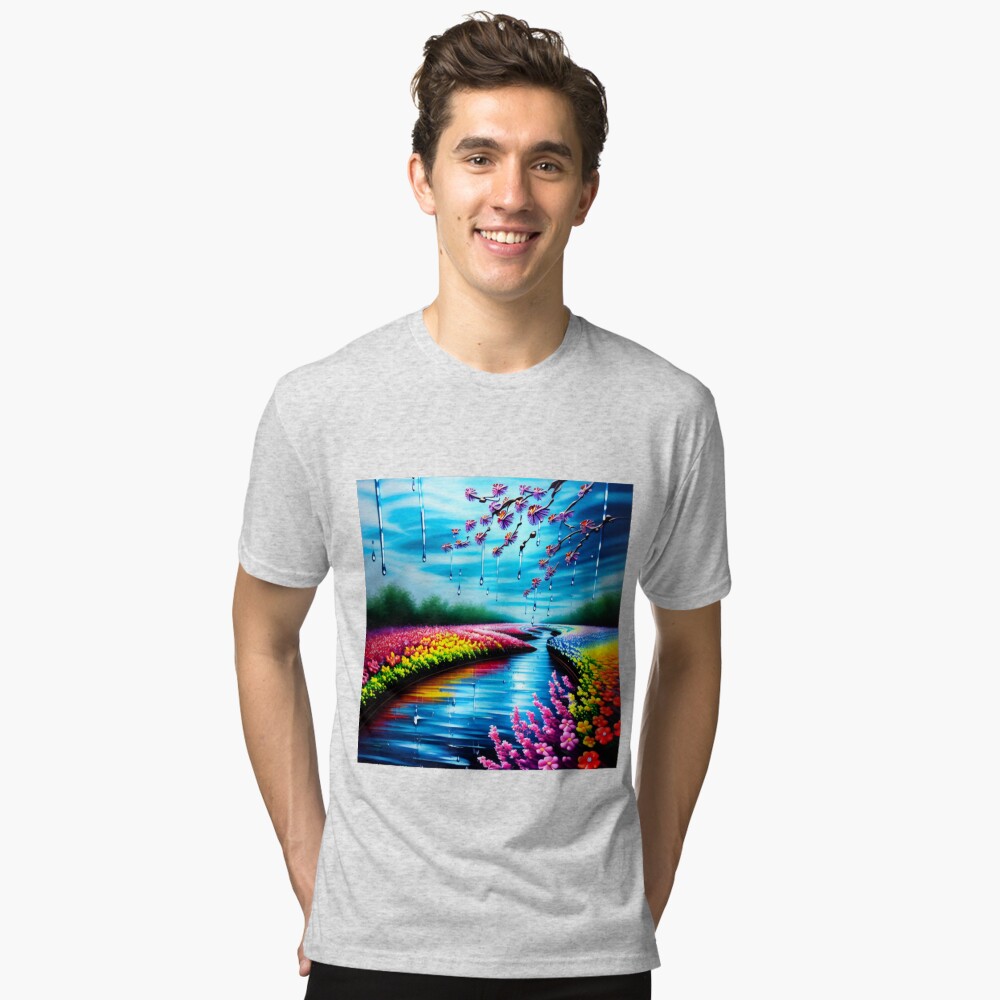 Item preview, Tri-blend T-Shirt designed and sold by Aiartshops.
