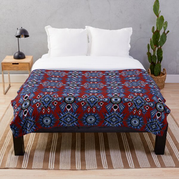 Item preview, Ojo del espectador, azul y rojo designed and sold by SamohtCreates.
