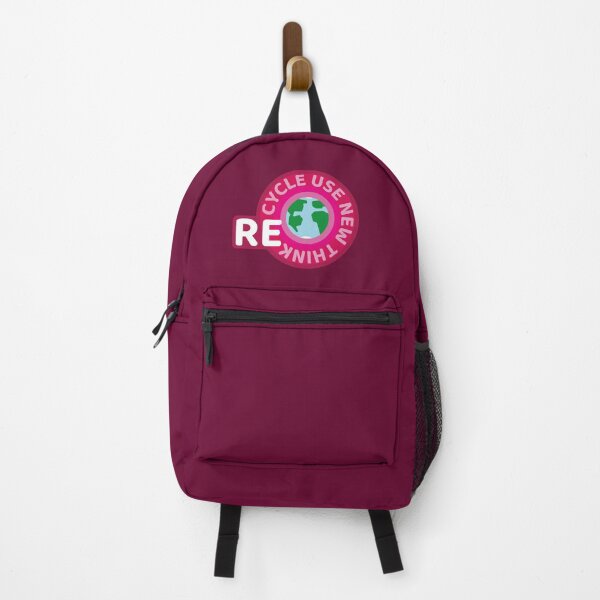 Item preview, Recycle Reuse Renew Rethink Pink Badge designed and sold by withasmiledsgn.