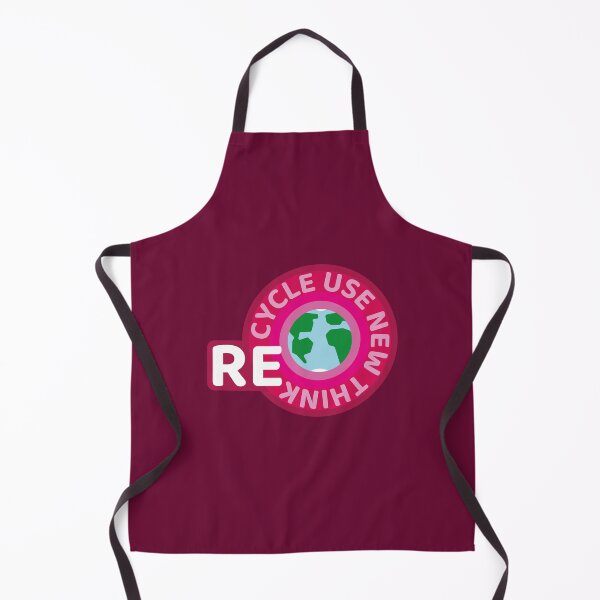 Item preview, Recycle Reuse Renew Rethink Pink Badge designed and sold by withasmiledsgn.