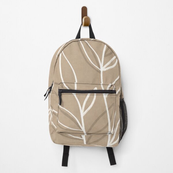Item preview, Abstract beige line art botanical designed and sold by Miss-Belle.