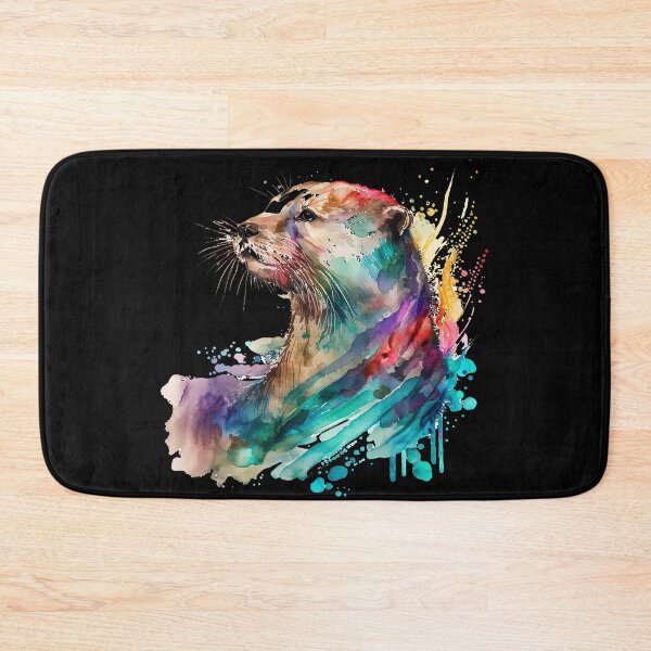 Item preview, Otters painting - Otters lover - cute otter designed and sold by SameeraDammeyer.