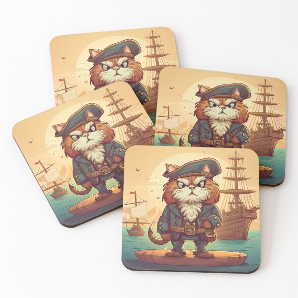 Item preview, Pirate Calico Long-haired Cat designed and sold by lessyun.