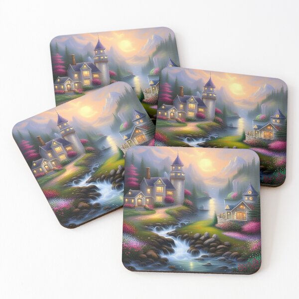 Item preview, Fantasy Homes on the Edge of a Brook designed and sold by WitchyWare.