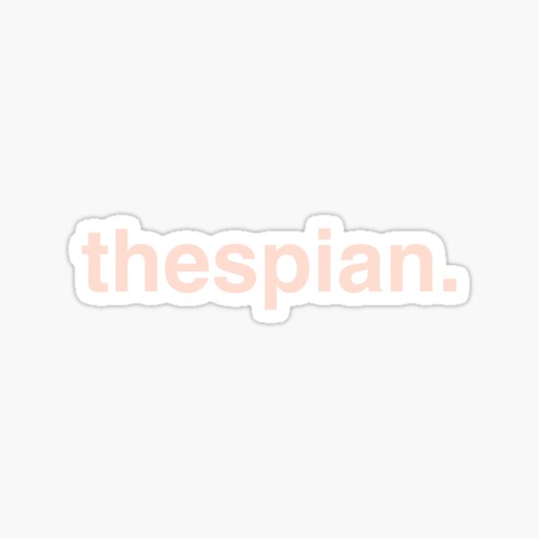 Thespian Sticker