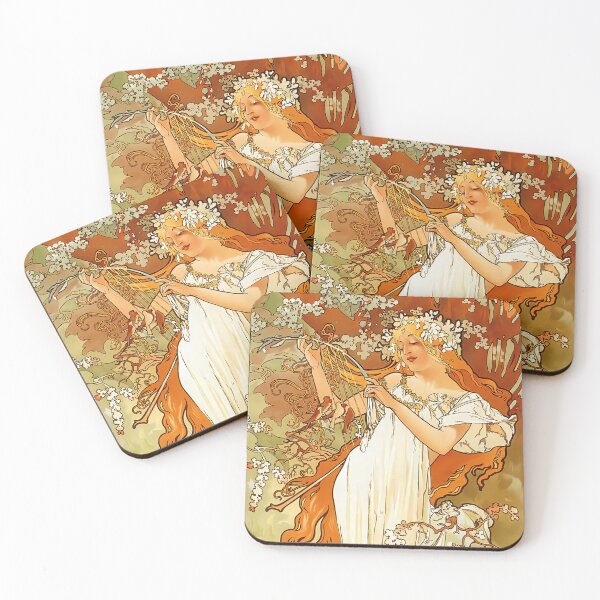 Item preview, Alphonse Mucha, Spring designed and sold by NouveauEra.