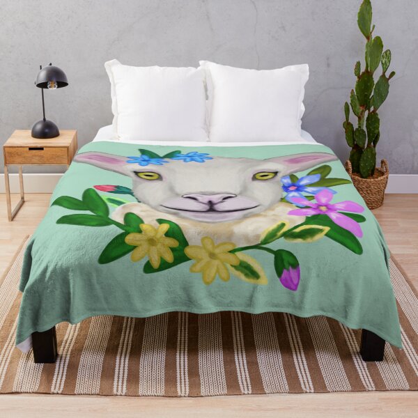 Item preview, Floral lamb designed and sold by Antiope33.