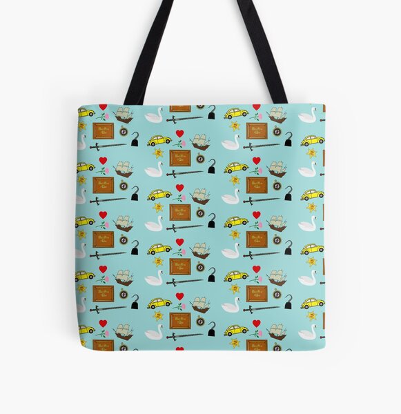 Captain Swan Comic Icons Pattern All Over Print Tote Bag
