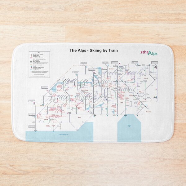 Item preview, The Alps - Rail map designed and sold by 2theAlps.