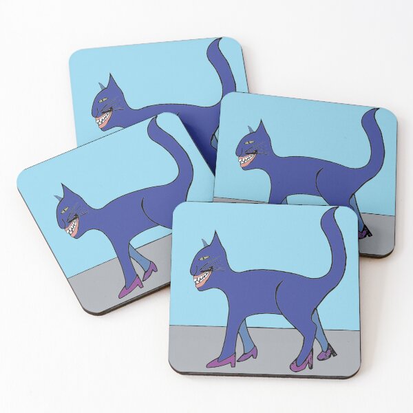 Item preview, -Happy Blue Cat- designed and sold by CAFineArt.