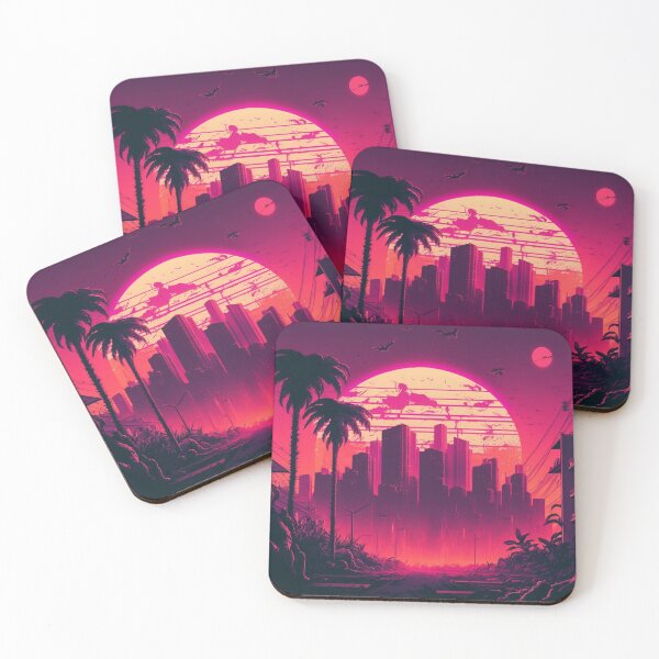 Item preview, Retrowave 80s Miami designed and sold by Nightarcade.