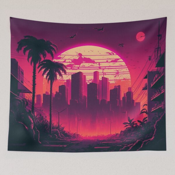Item preview, Retrowave 80s Miami designed and sold by Nightarcade.