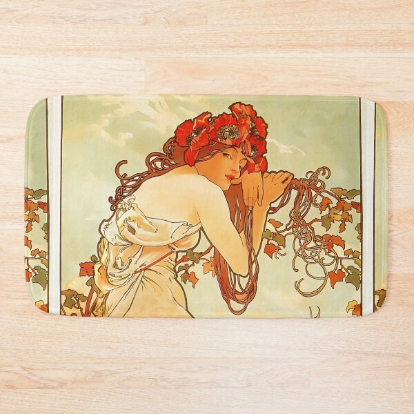 Item preview, Alphonse Mucha, Summer, 1896, Art Nouveau designed and sold by NouveauEra.