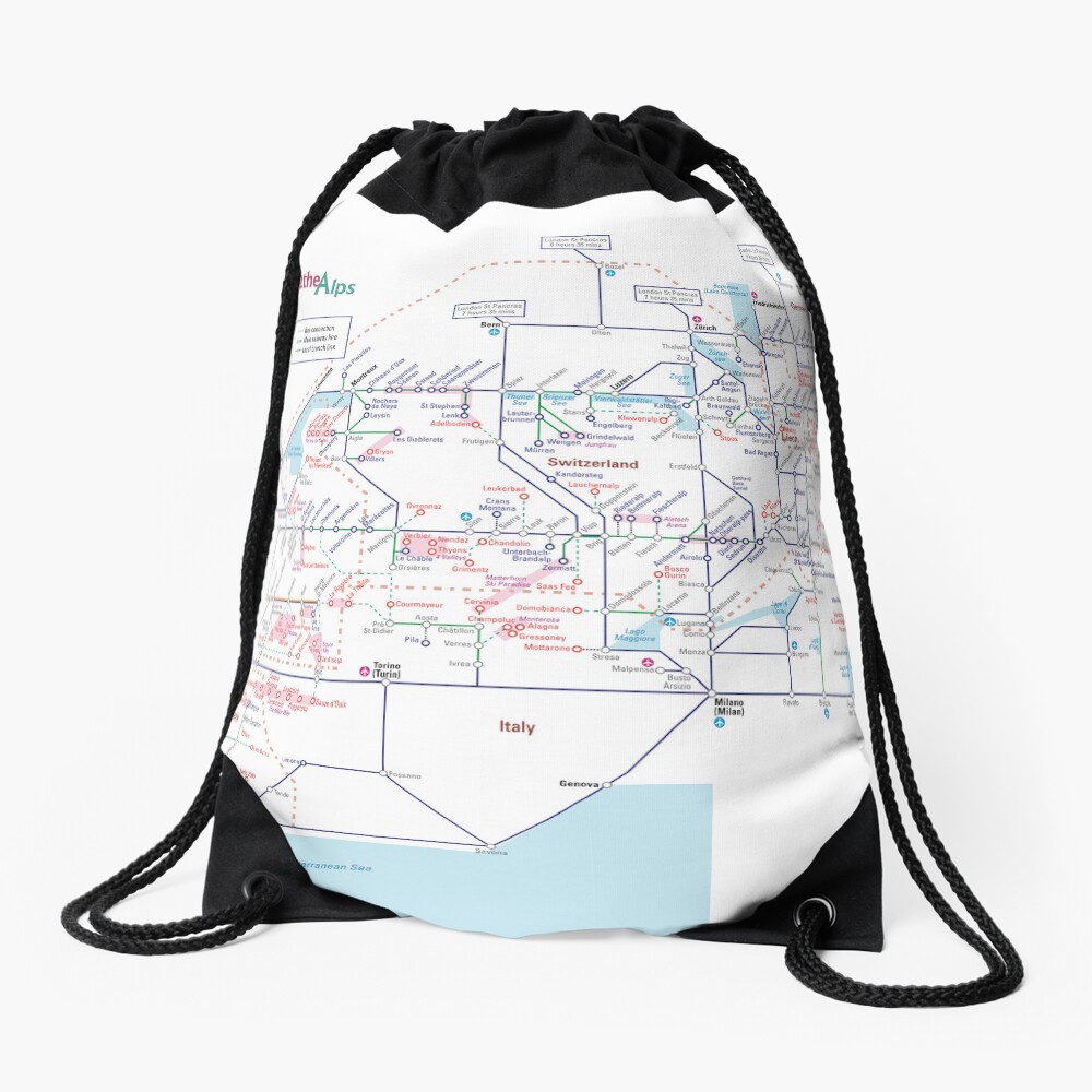 Item preview, Drawstring Bag designed and sold by 2theAlps.