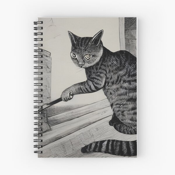 Item preview, Painter Cat Painting a Smaller Cat designed and sold by AdventuresOfCat.