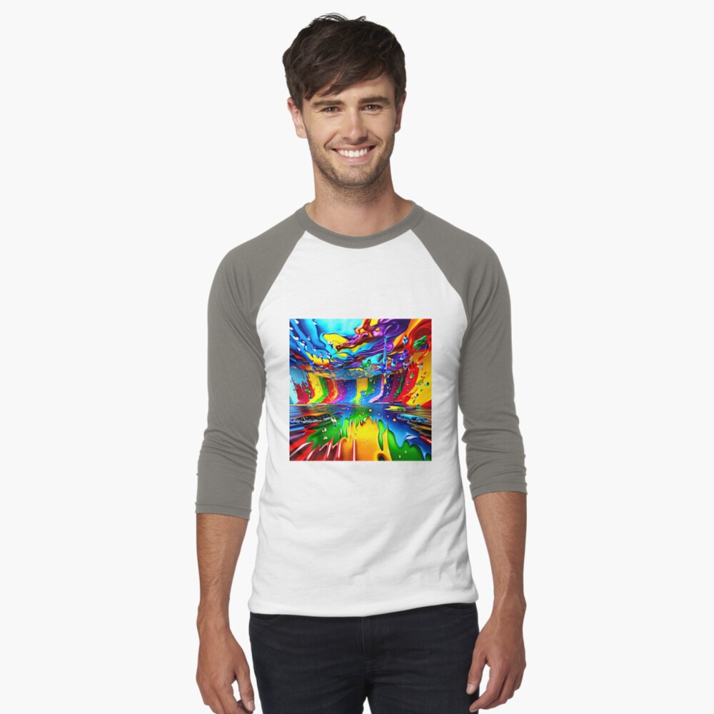 Item preview, Baseball ¾ Sleeve T-Shirt designed and sold by Aiartshops.